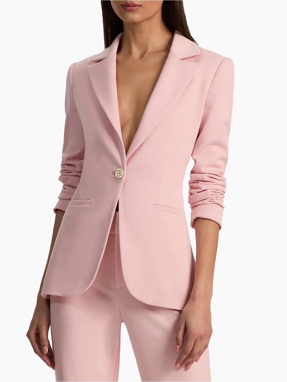 H&M Pale Pink Single Button Blazer